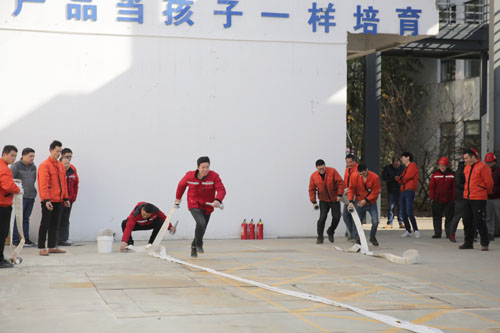 老街玉祥集团公司组织开展消防演练活动